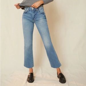 AMO High Rise Kick Crop Jeans